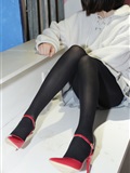 奈丝写真 NO.077 猫璃-纯黑的丝 正红的鞋(6)